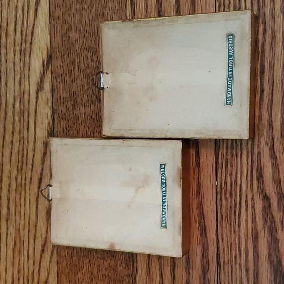 Vintage Floralp Tyrol Austria Pressed Flowers Miniature Framed Pictures Set of 2 - Picture 6 of 10